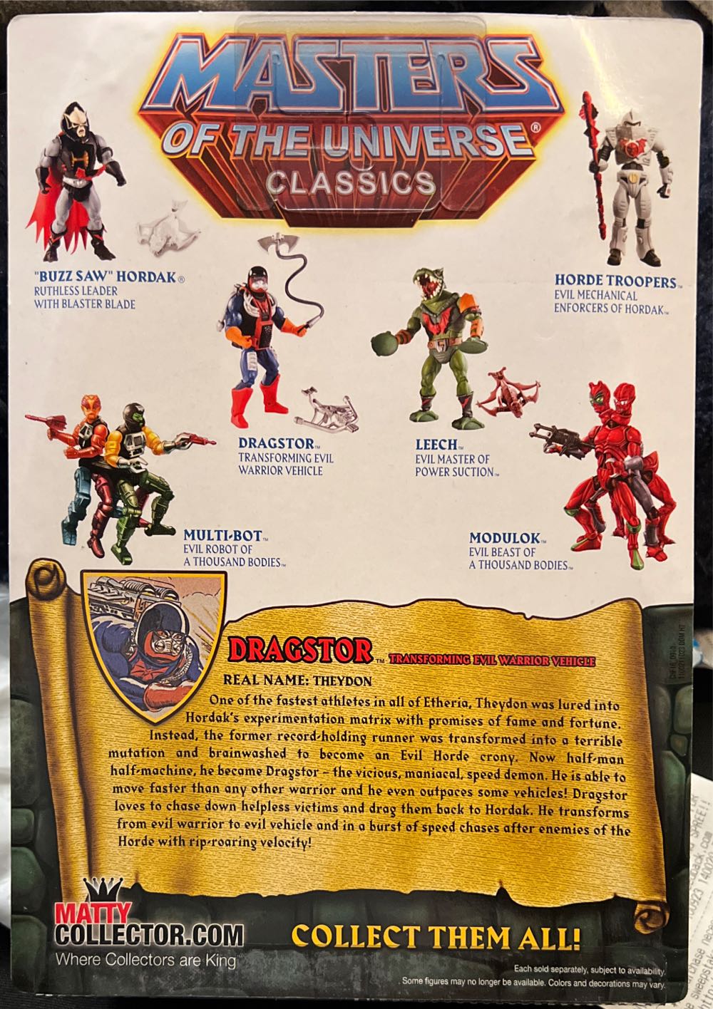 Motuc Dragstor - Mattel (Masters Of The Universe Classics) action figure collectible [Barcode 887961078220] - Main Image 3