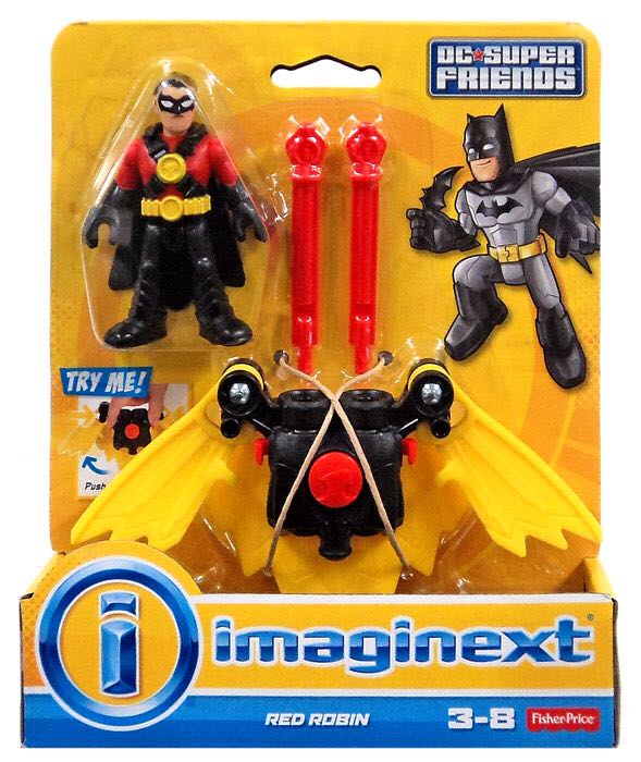 RED ROBIN Action Figure  - Fisher-price (DC Super Friends) action figure collectible [Barcode 887961080438] - Main Image 2