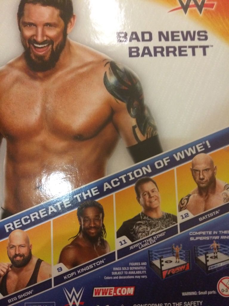 Wade Barrett (Basic #10) - Mattel Wwe (Wwe Wrestling) action figure collectible [Barcode 887961082562] - Main Image 2