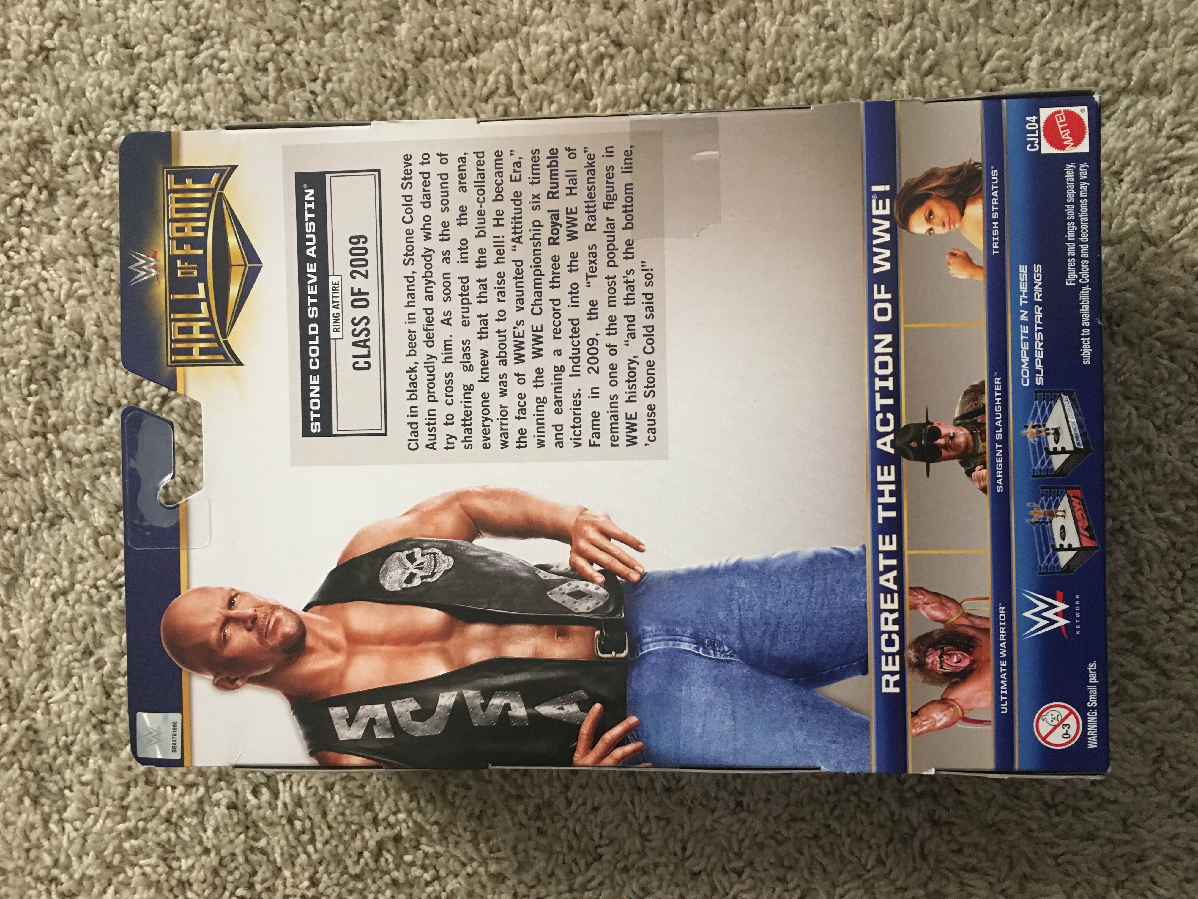 WWE Hall of fame Stone Cold Steve Austin - Mattel (Wwe Elite) action figure collectible [Barcode 887961099775] - Main Image 2
