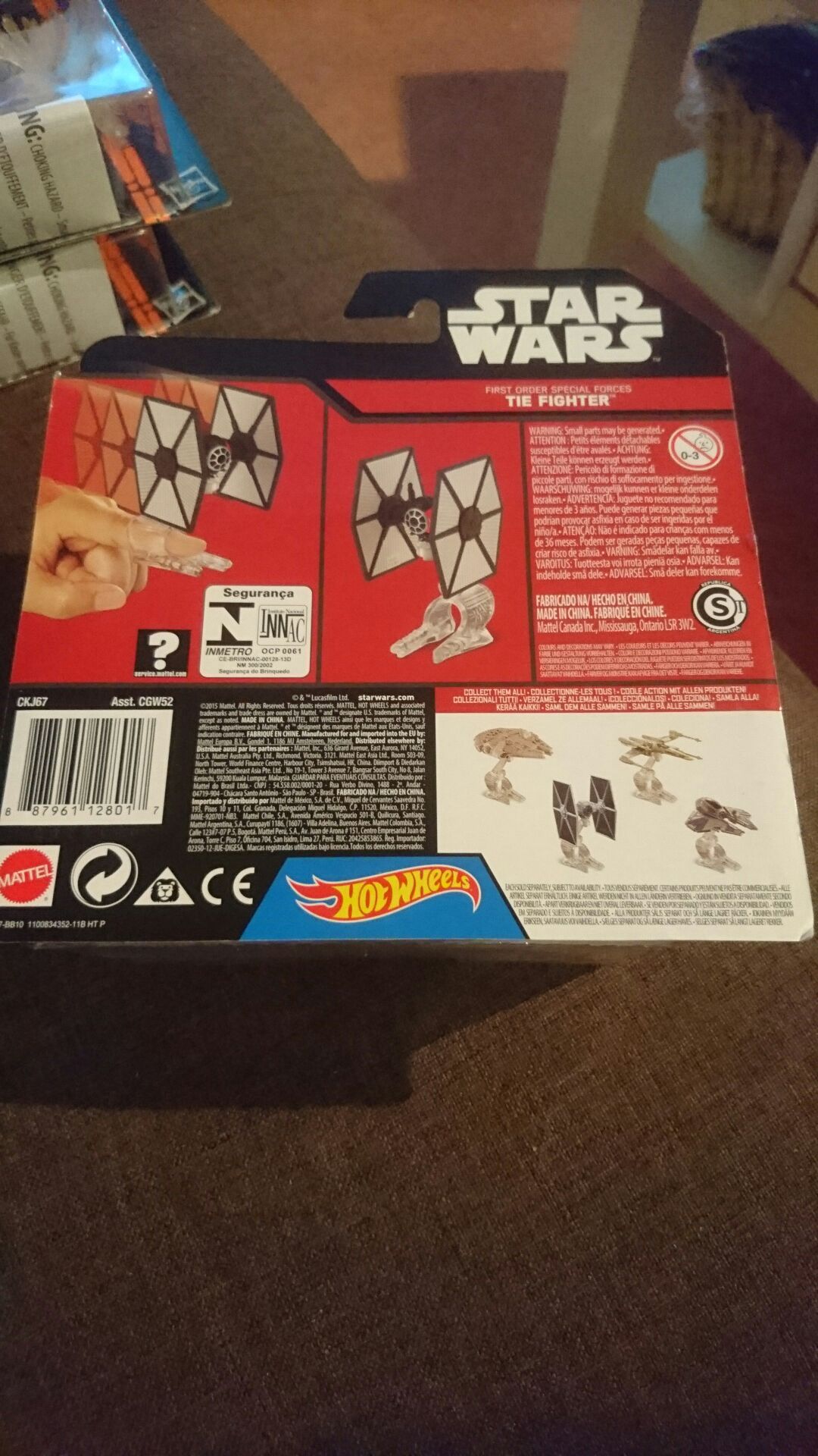 Tie Fighter - Hot Wheels by Mattel (star wars the force awakens) action figure collectible [Barcode 887961118117] - Main Image 2