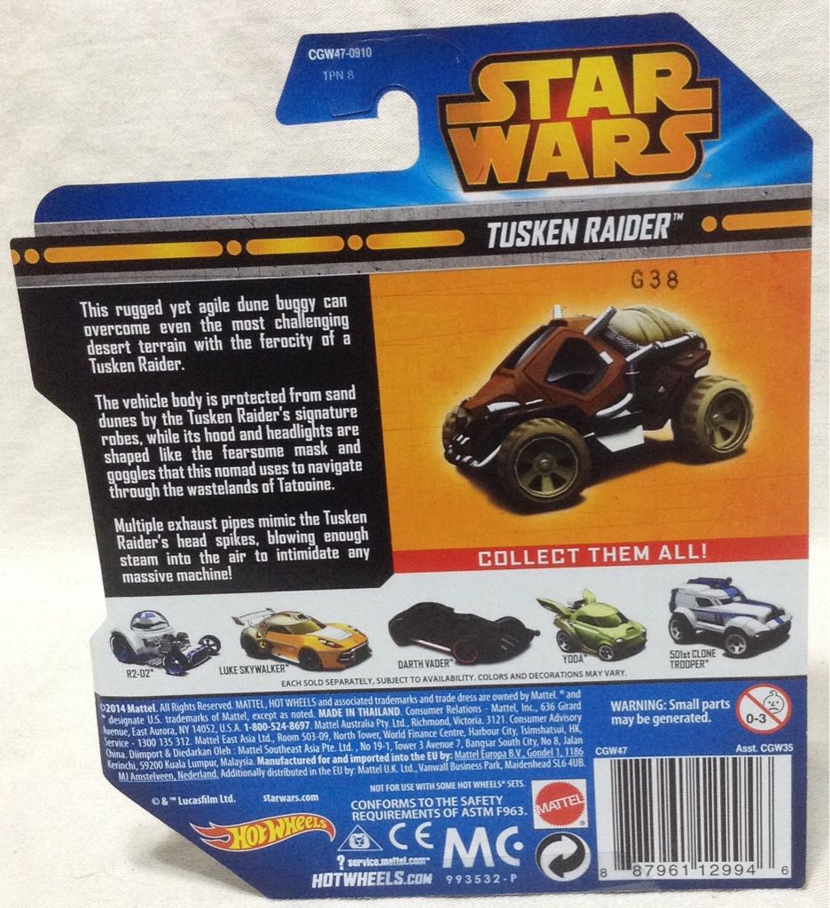Hot Wheels Tusken Raider - Mattel (Star Wars) action figure collectible [Barcode 887961129946] - Main Image 2