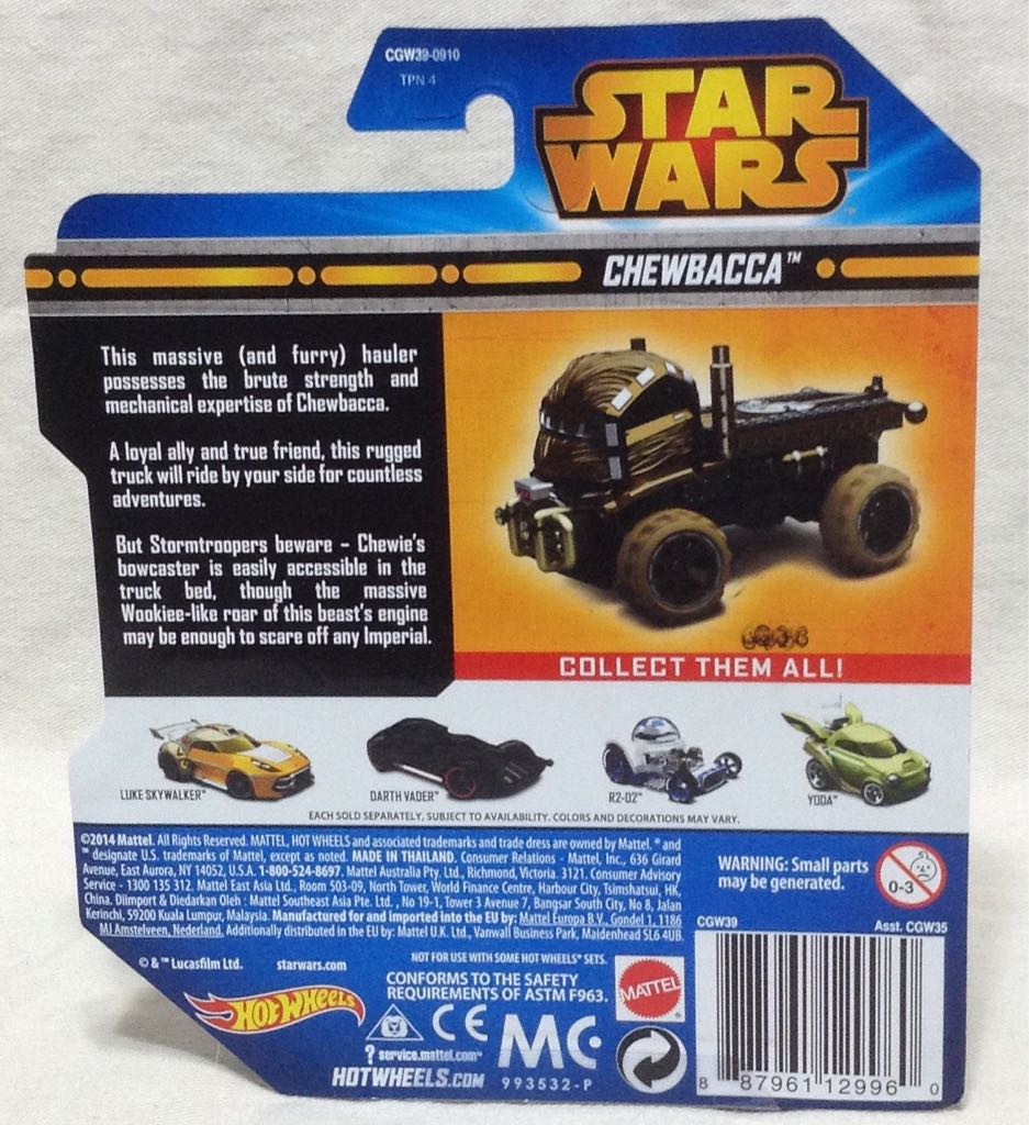 Hot Wheels Chewbacca Semi Truck - Mattel (Star Wars) action figure collectible [Barcode 887961129960] - Main Image 2