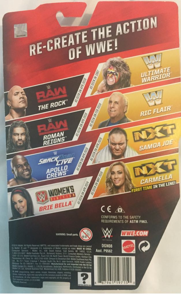Ultimate Warrior - Mattel Wwe (WWE Series 70) action figure collectible [Barcode 887961197150] - Main Image 2