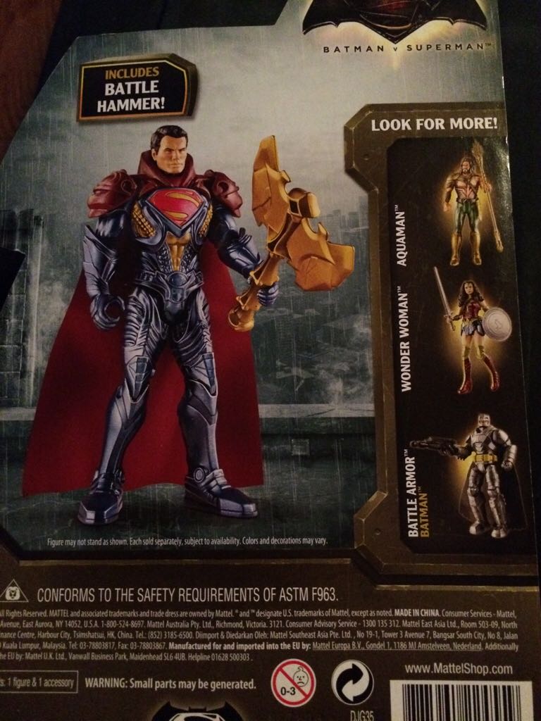 Superman: Epic Battle - Hasbro (Batman V Superman) action figure collectible [Barcode 887961224559] - Main Image 2