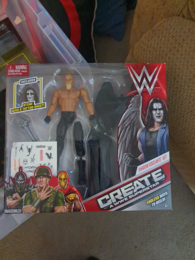 WWE Shadow Vigilante Set - Mattel (Create A WWE Superstar) action figure collectible [Barcode 887961227468] - Main Image 3