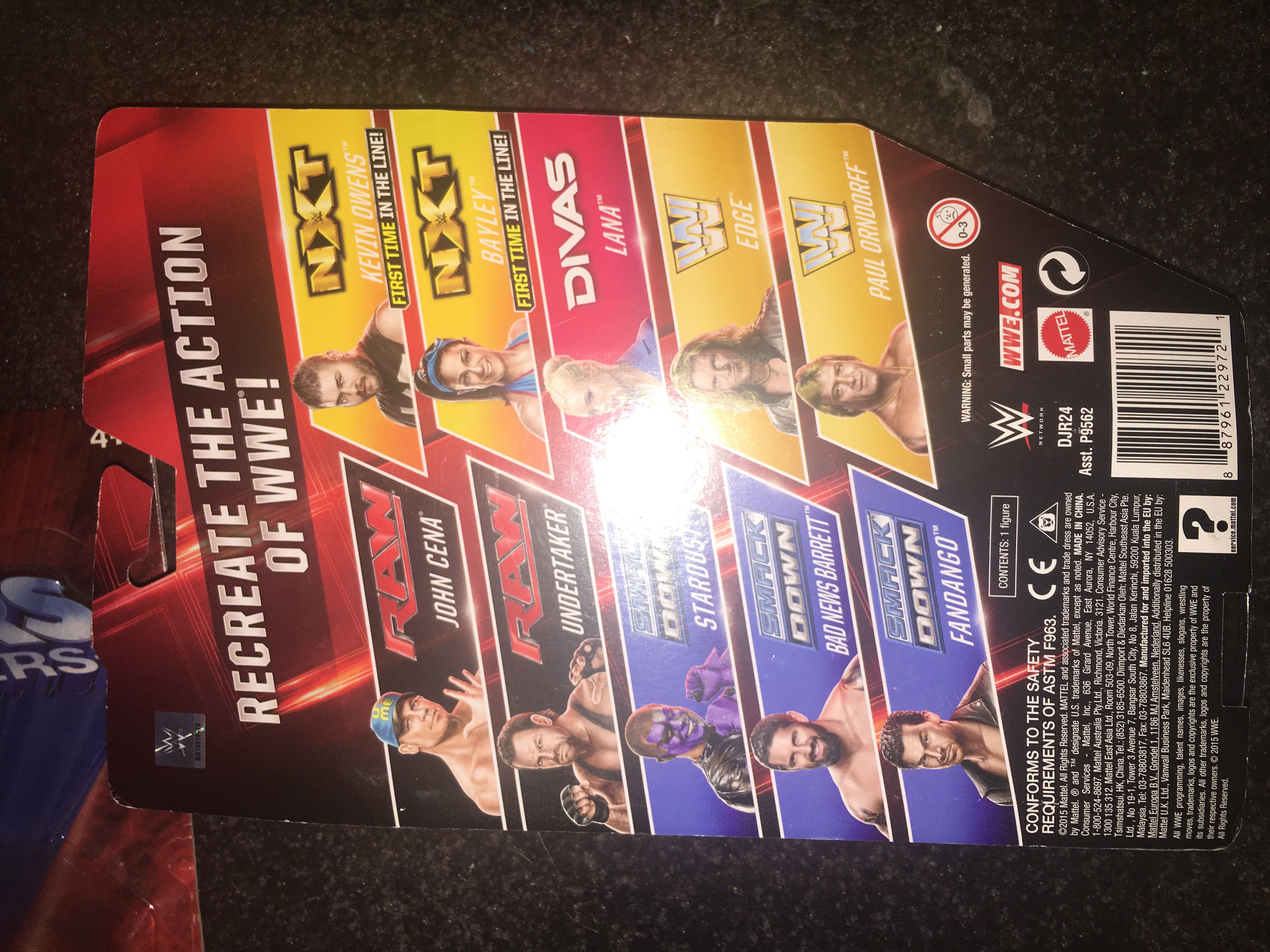 Kevin Owens - Basic 58 - Mattel (WWE Basic Mattel) action figure collectible [Barcode 887961229721] - Main Image 2