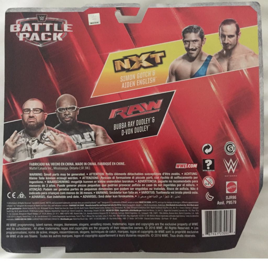 WWE Mattel Battle Pack Series 41 The Dudley Boyz (Bubba Ray Dudley & D-Von Dudley) - Mattel (Wrestleling) action figure collectible [Barcode 887961230079] - Main Image 2