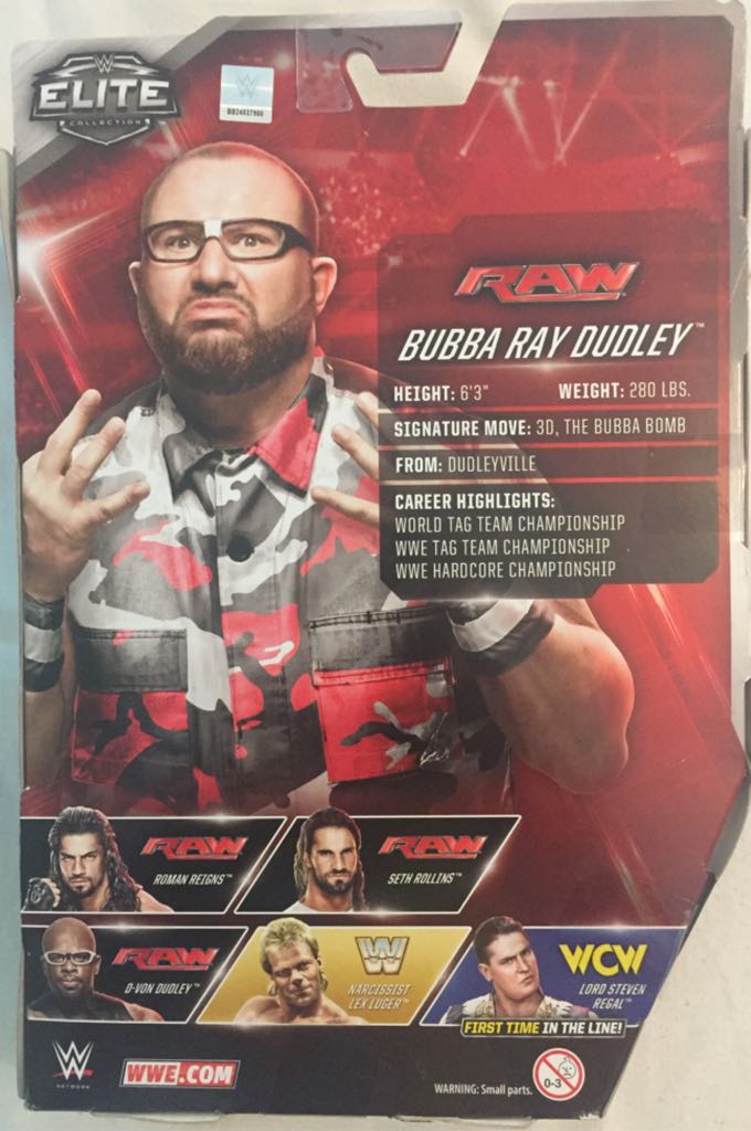 Bubba Ray Dudley - Mattel (Mattel Elite Collection) action figure collectible [Barcode 887961232882] - Main Image 2