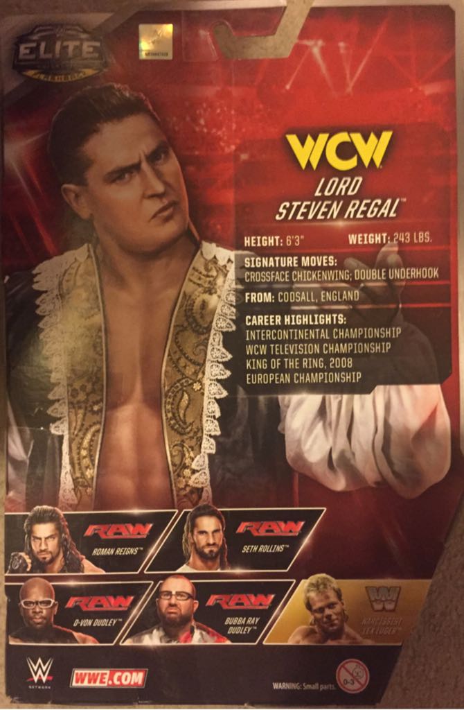 Lord Steven Regal - Mattel (WWE Elite Series 45) action figure collectible [Barcode 887961232950] - Main Image 2