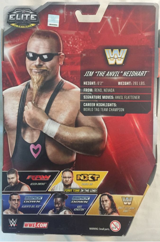 Jim ”The Anvil” Neidhart Elite Flashback - Mattel Wwe (WWE Mattel Elite Series 43) action figure collectible [Barcode 887961233186] - Main Image 2