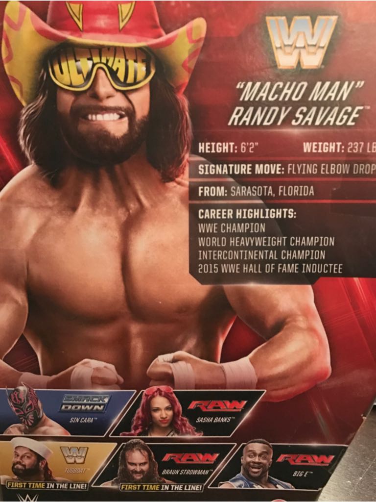 Macho Man Randy Savage - Mattel (WWE Elite Collection Flashback) action figure collectible [Barcode 887961233209] - Main Image 2