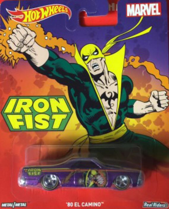 IRON FIST Car - Hot Wheels (MARVEL) action figure collectible [Barcode 887961253306] - Main Image 2