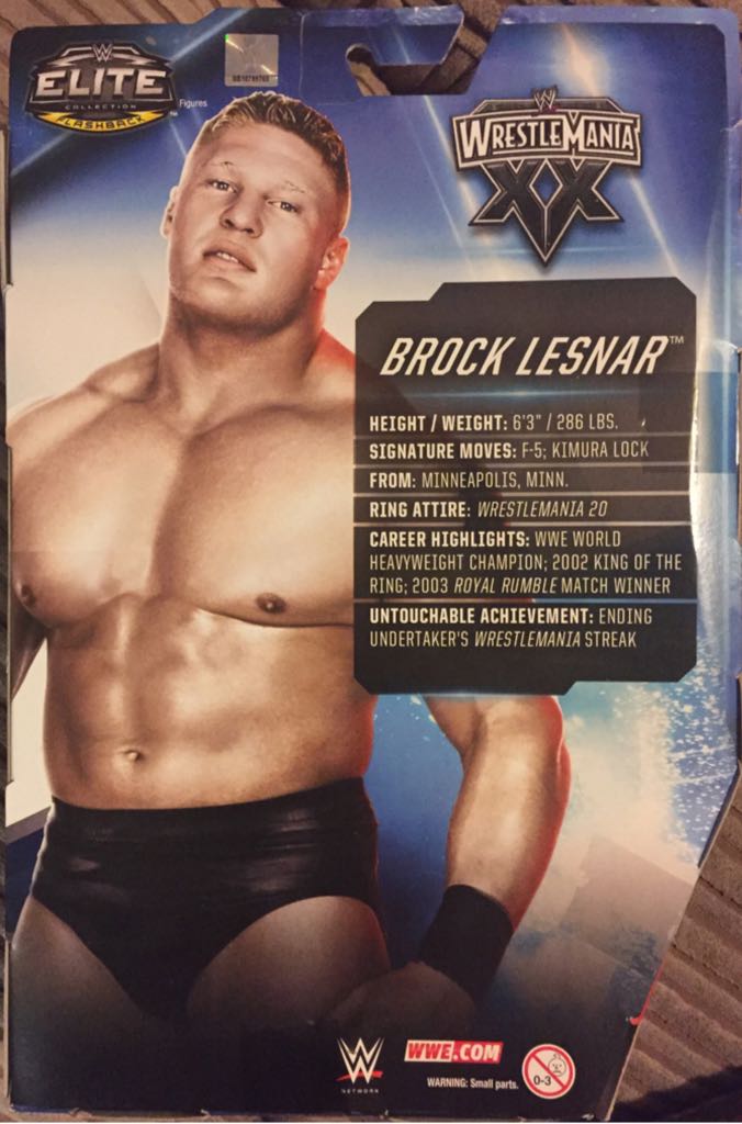 WWE Brock Lesnar - Mattel action figure collectible [Barcode 887961257373] - Main Image 2