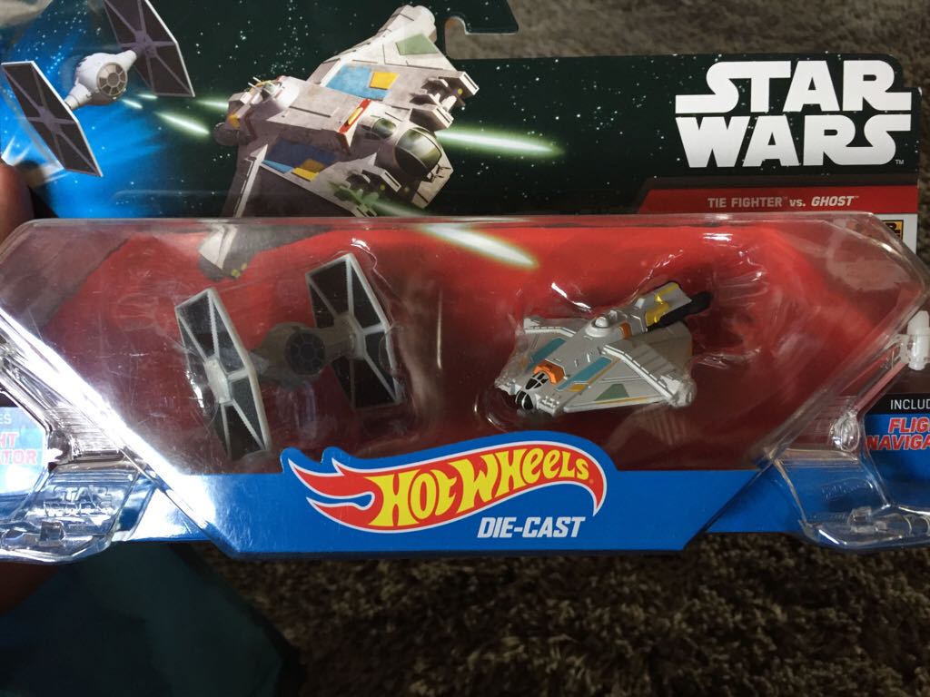 TIE Fighter vs Ghost - Hot Wheels from Mattel (Star Wars: Starships) action figure collectible [Barcode 887961265170] - Main Image 2