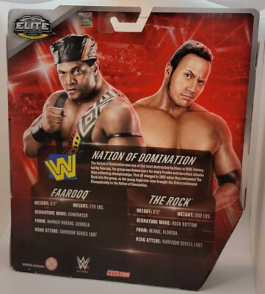 Mattel WWE Collection Flashback Faarooq & The Rock - Mattel (WWE Elite Collection - Flashback) action figure collectible [Barcode 887961273670] - Main Image 3