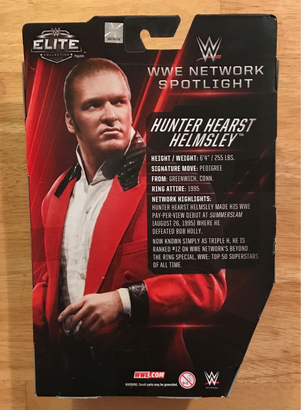 Hunter Hearst Helmsley (Elite) (PC) - Mattel Wwe (Wwe Elite Network Spotlight) action figure collectible [Barcode 887961275827] - Main Image 3