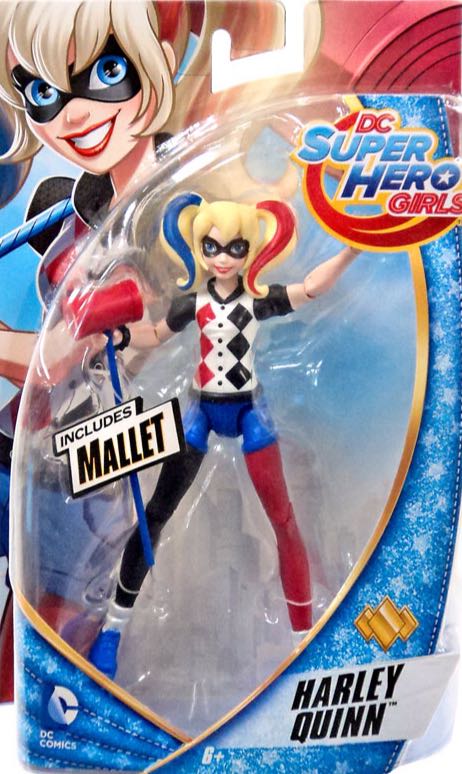DC Super Hero Girls 6 inch Harley Quinn figure - DC Mattel (DC Super Hero Girls) action figure collectible [Barcode 887961282757] - Main Image 1