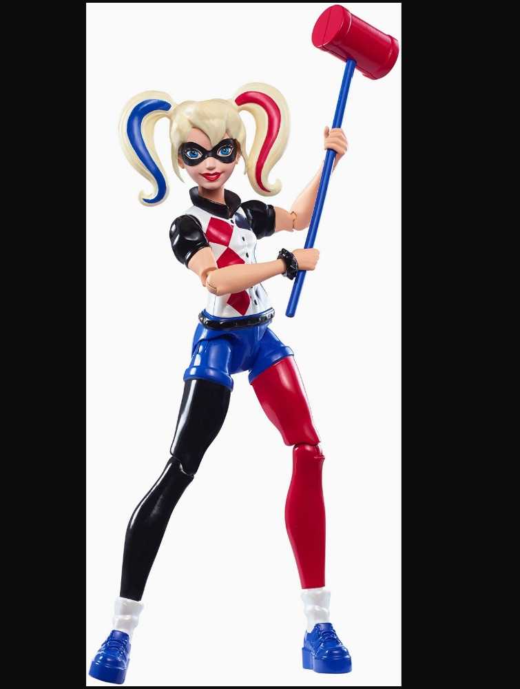 DC Super Hero Girls 6 inch Harley Quinn figure - DC Mattel (DC Super Hero Girls) action figure collectible [Barcode 887961282757] - Main Image 4