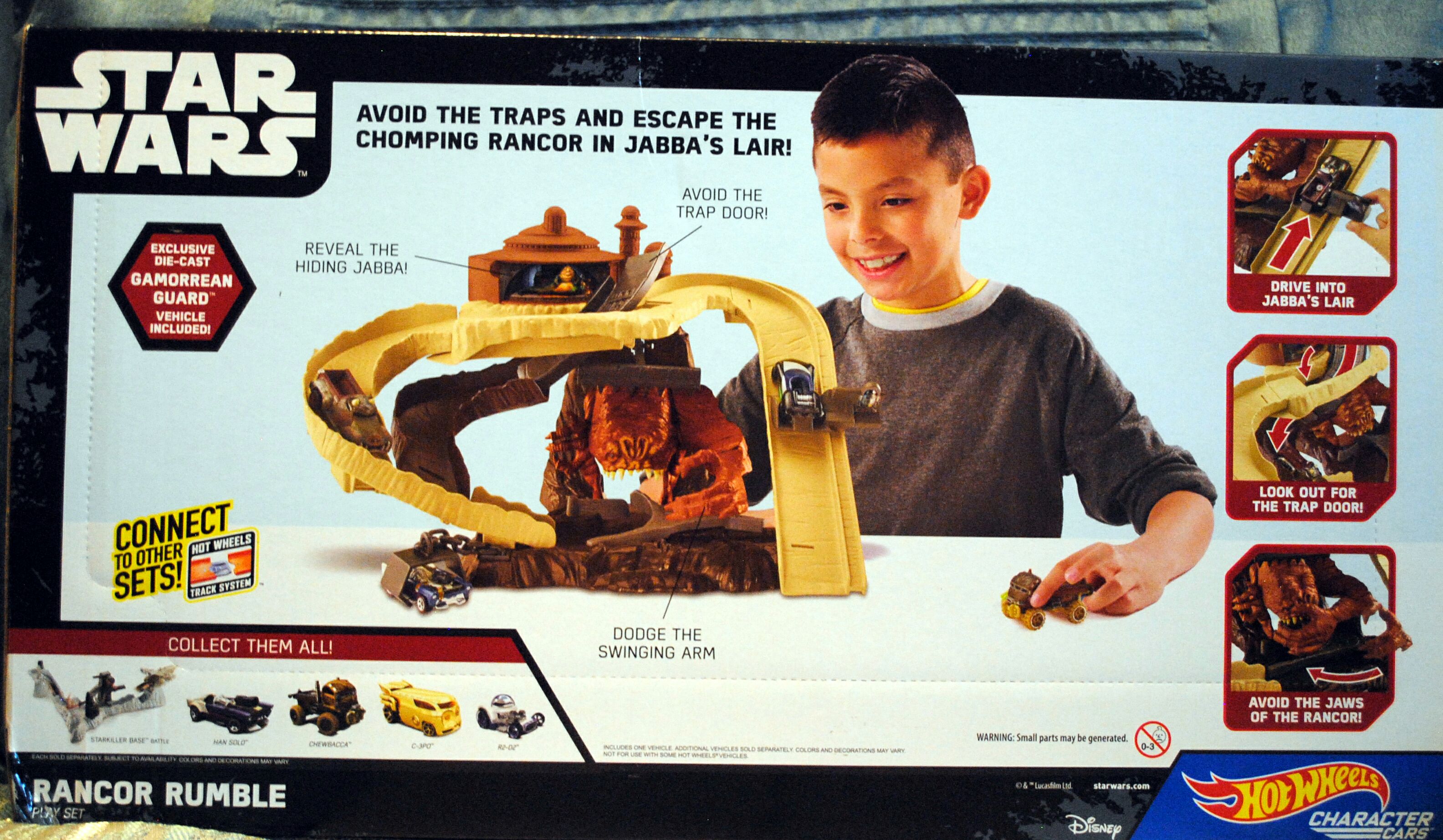 Hot Wheels Star Wars Playset Rancor Rumble Track Set - Hot Wheels by Mattel (Star Wars Hot Wheels) action figure collectible [Barcode 887961285727] - Main Image 2
