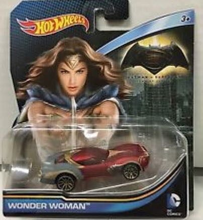 WONDER WOMAN Car - Hot Wheels (Batman V Superman: Dawn Of Justice) action figure collectible [Barcode 887961287875] - Main Image 2