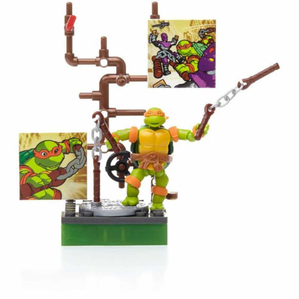 Michelangelo - Mega Bloks (Teenage Mutant Ninja Turtles) action figure collectible [Barcode 887961289060] - Main Image 2