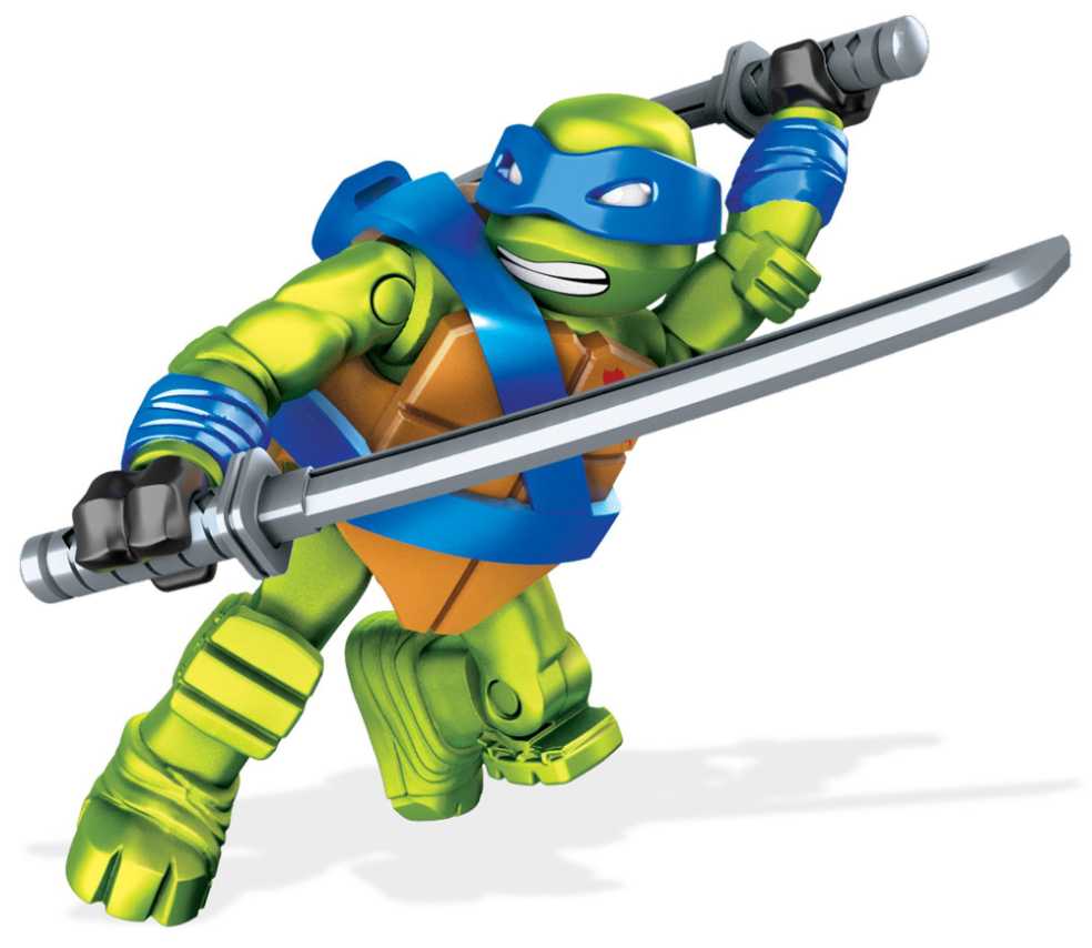 Leonardo - Mega Bloks (Teenage Mutant Ninja Turtles) action figure collectible [Barcode 887961289084] - Main Image 3