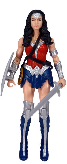 DC Batman v Superman Dawn Of Justice Movie Wonder Woman figure (Blue/Silver Variant) - DC Mattel (Batman v Superman Dawn Of Justice Movie) action figure collectible [Barcode 887961292794] - Main Image 2