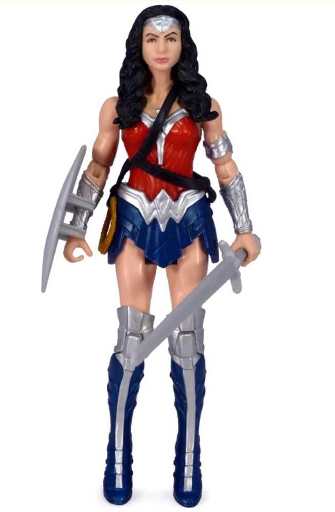 DC Batman v Superman Dawn Of Justice Movie Wonder Woman figure (Blue/Silver Variant) - DC Mattel (Batman v Superman Dawn Of Justice Movie) action figure collectible [Barcode 887961292794] - Main Image 3