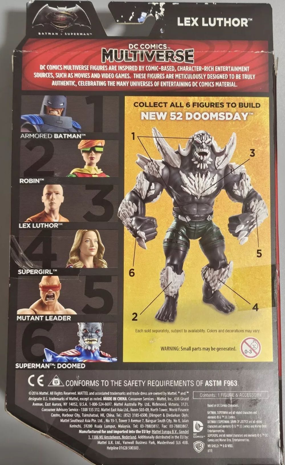 Prisoner Lex Luthor - Mattel (Batman V Superman: Dawn Of Justice) action figure collectible [Barcode 887961309478] - Main Image 4