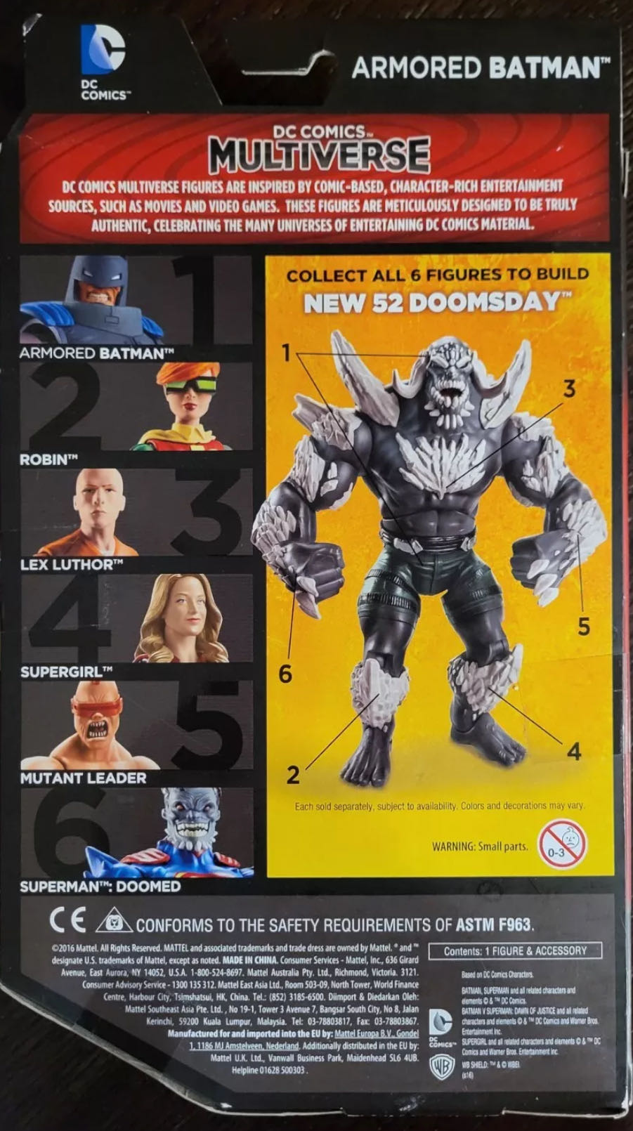 Armored Batman - DC Multiverse (The Dark Knight Returns) - DC Mattel (Batman : The Dark Knight Returns) action figure collectible [Barcode 887961309485] - Main Image 4