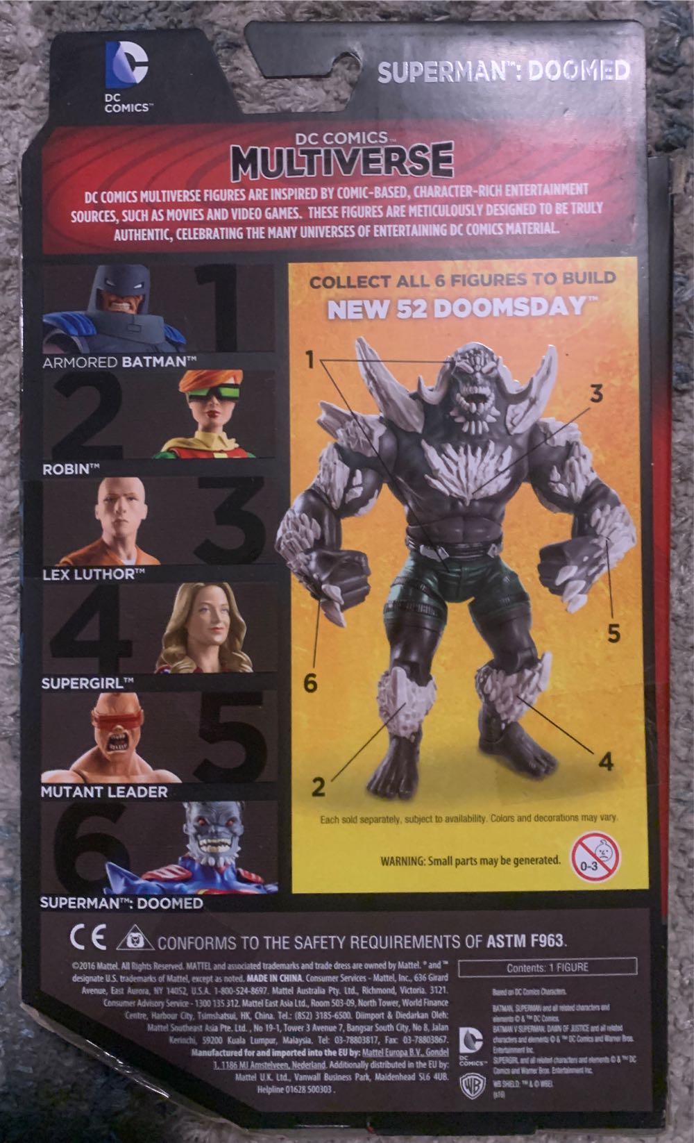 DC Red Superman Doomed - Mattel (DC Comics - Multiverse) action figure collectible [Barcode 887961309522] - Main Image 4