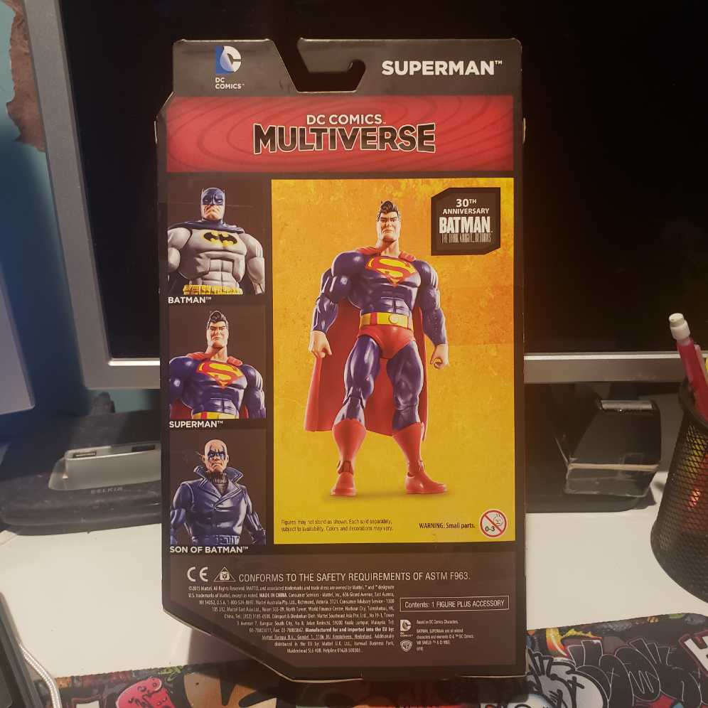 TDKR: Superman - Mattel (Dc Comics Multiverse) action figure collectible [Barcode 887961320725] - Main Image 3