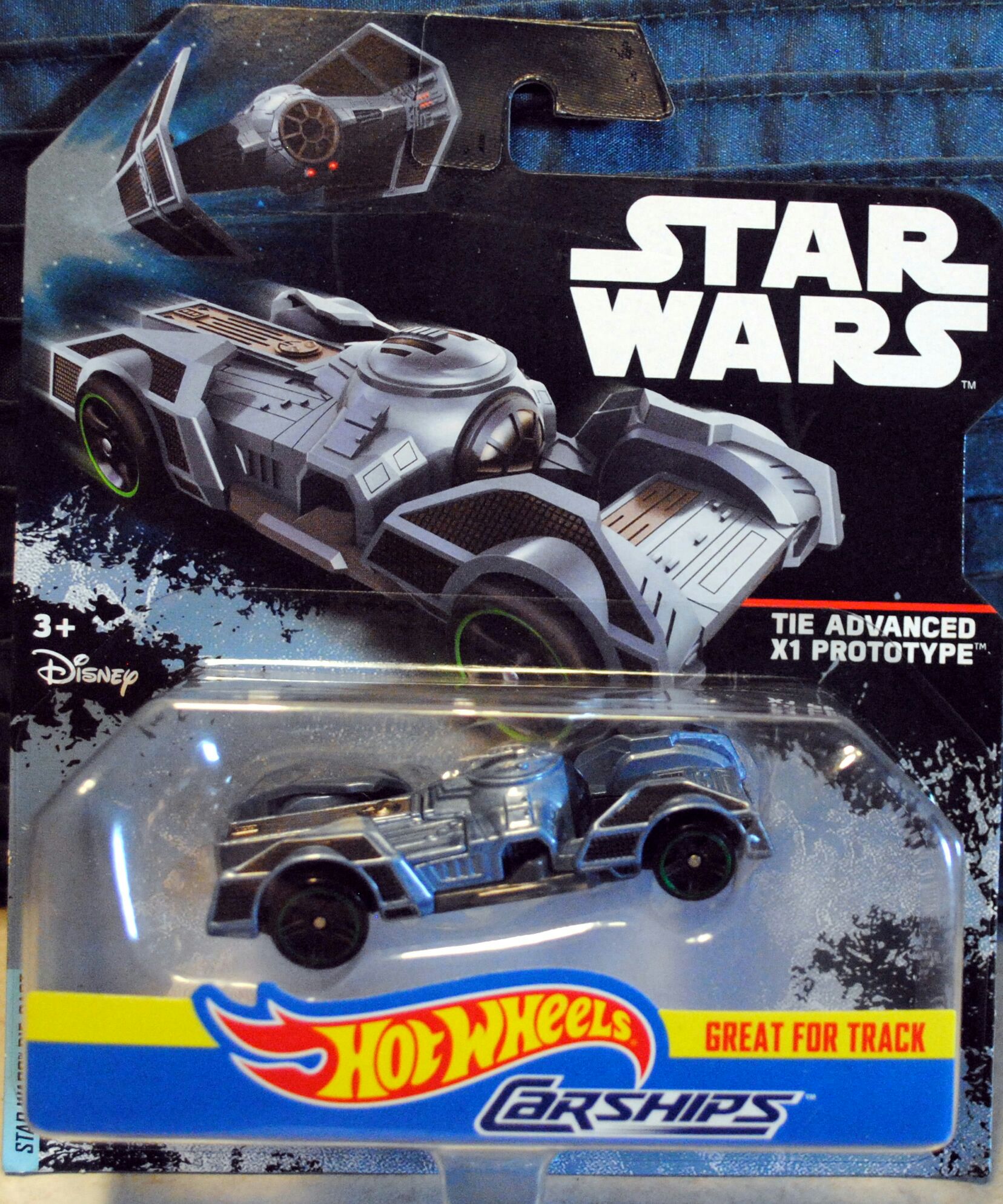 Hot Wheels Star Wars Carships Tie Advanced X1 Prototype Rogue One - Hot Wheels from Mattel (Star Wars Hot Wheels) action figure collectible [Barcode 887961325843] - Main Image 2