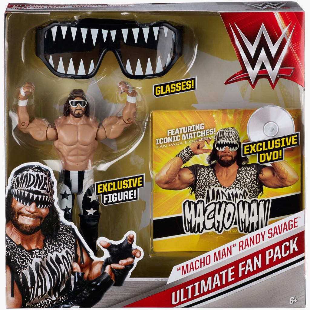 WWE: “Macho Man” Randy Savage Ultimate Fan Pack - Mattel (WWE Ultimate Fan Pack) action figure collectible [Barcode 887961330861] - Main Image 1