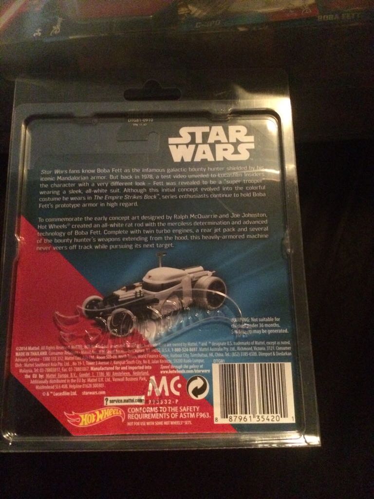 Hot Wheels Boba Fett Prototype  - Mattel (Hot Wheels Star Wars) action figure collectible [Barcode 887961354201] - Main Image 2