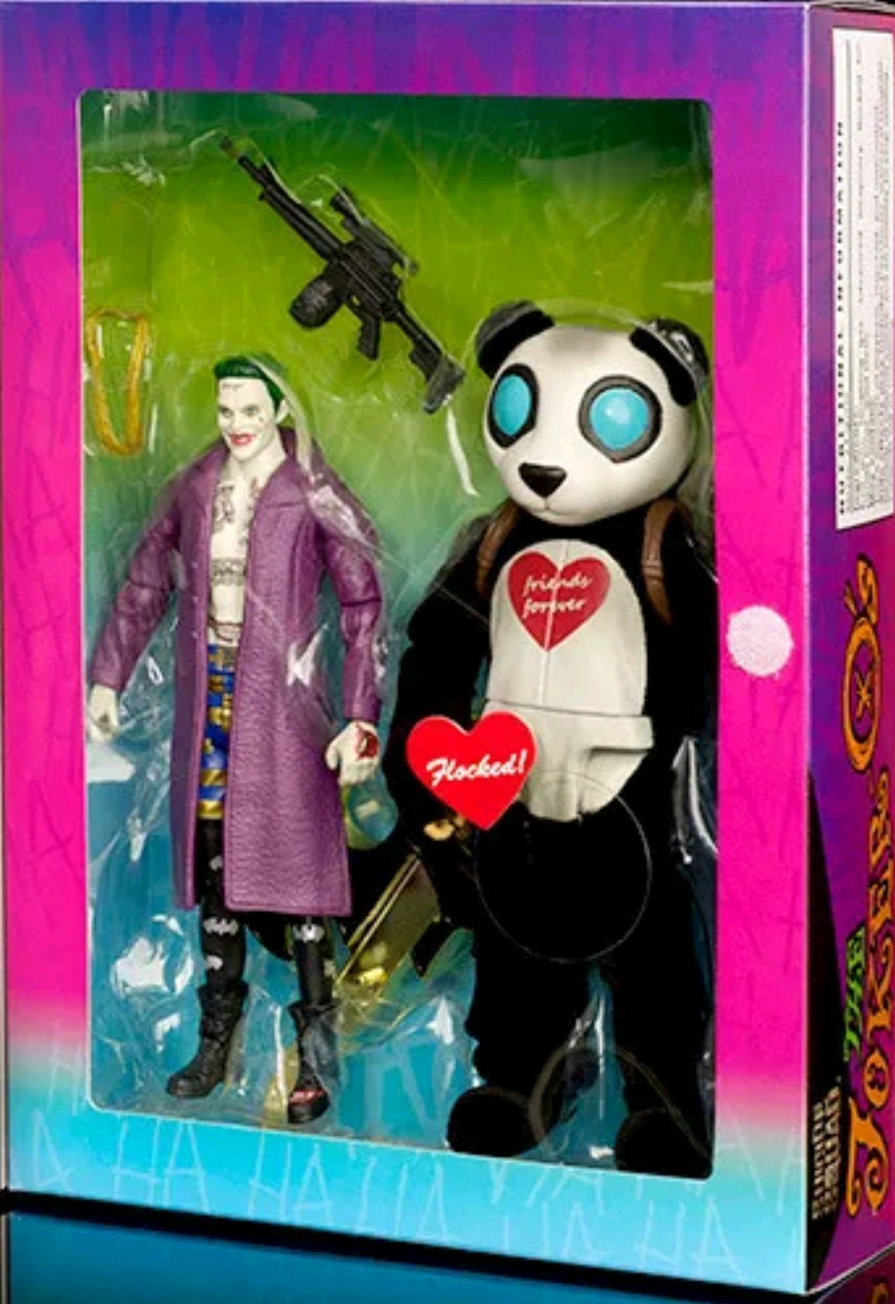 Joker and Panda - DC (Batman : Suicide Squad) SDCC Exclusive - Mattel (DCU) (DC) action figure collectible [Barcode 887961354881] - Main Image 2