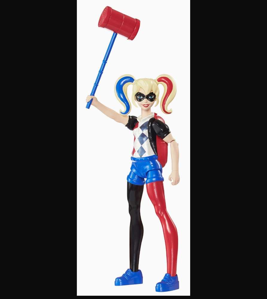 DC Super Hero Girls 4.5 inch Harley Quinn Mallet Smashing Action Figure - DC Mattel (DC Super Hero Girls) action figure collectible [Barcode 887961368666] - Main Image 3