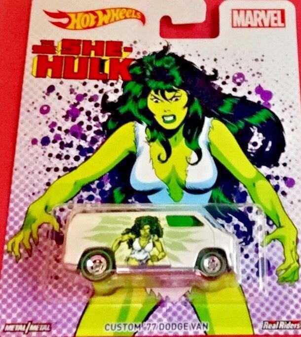 SHE HULK Car - Mattel (Real Riders) action figure collectible [Barcode 887961381818] - Main Image 2