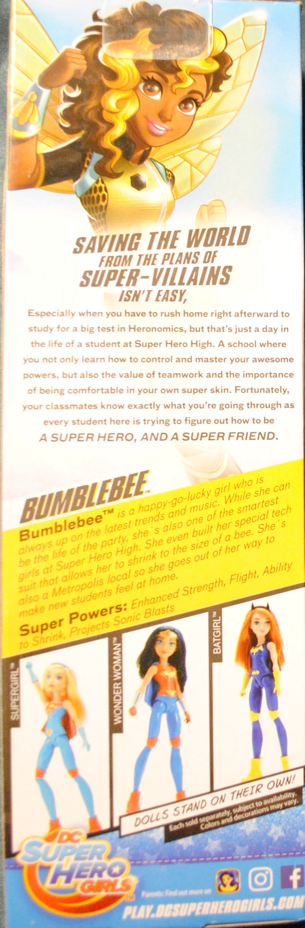 DC Super Hero Girls 12 inch Bumblebee Training Edition doll - DC Mattel (DC Super Hero Girls) action figure collectible [Barcode 887961382112] - Main Image 2