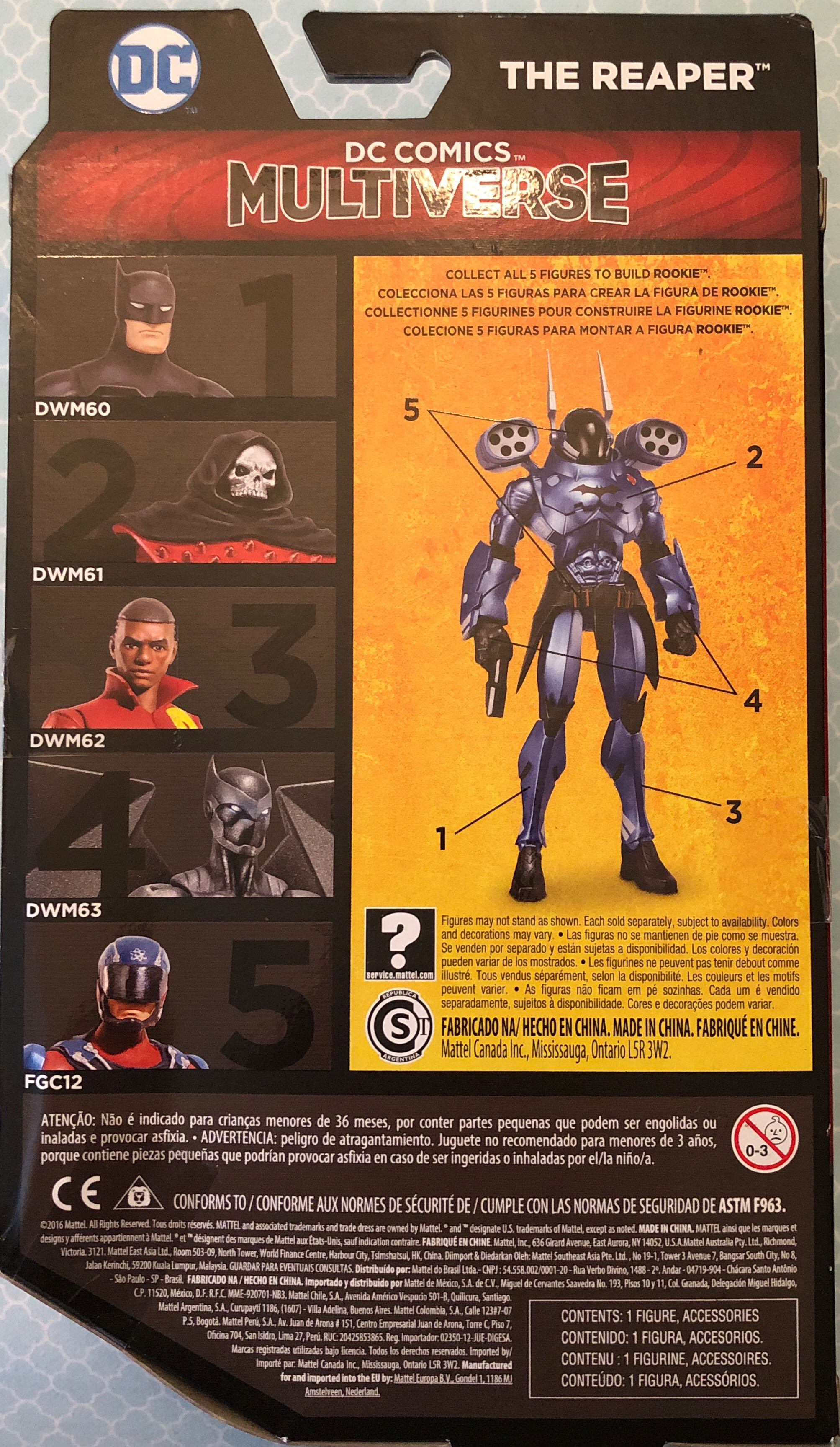 DC Multiverse - The Reaper - DC Mattel (DC Comics Multiverse - Rookie) action figure collectible [Barcode 887961385106] - Main Image 2