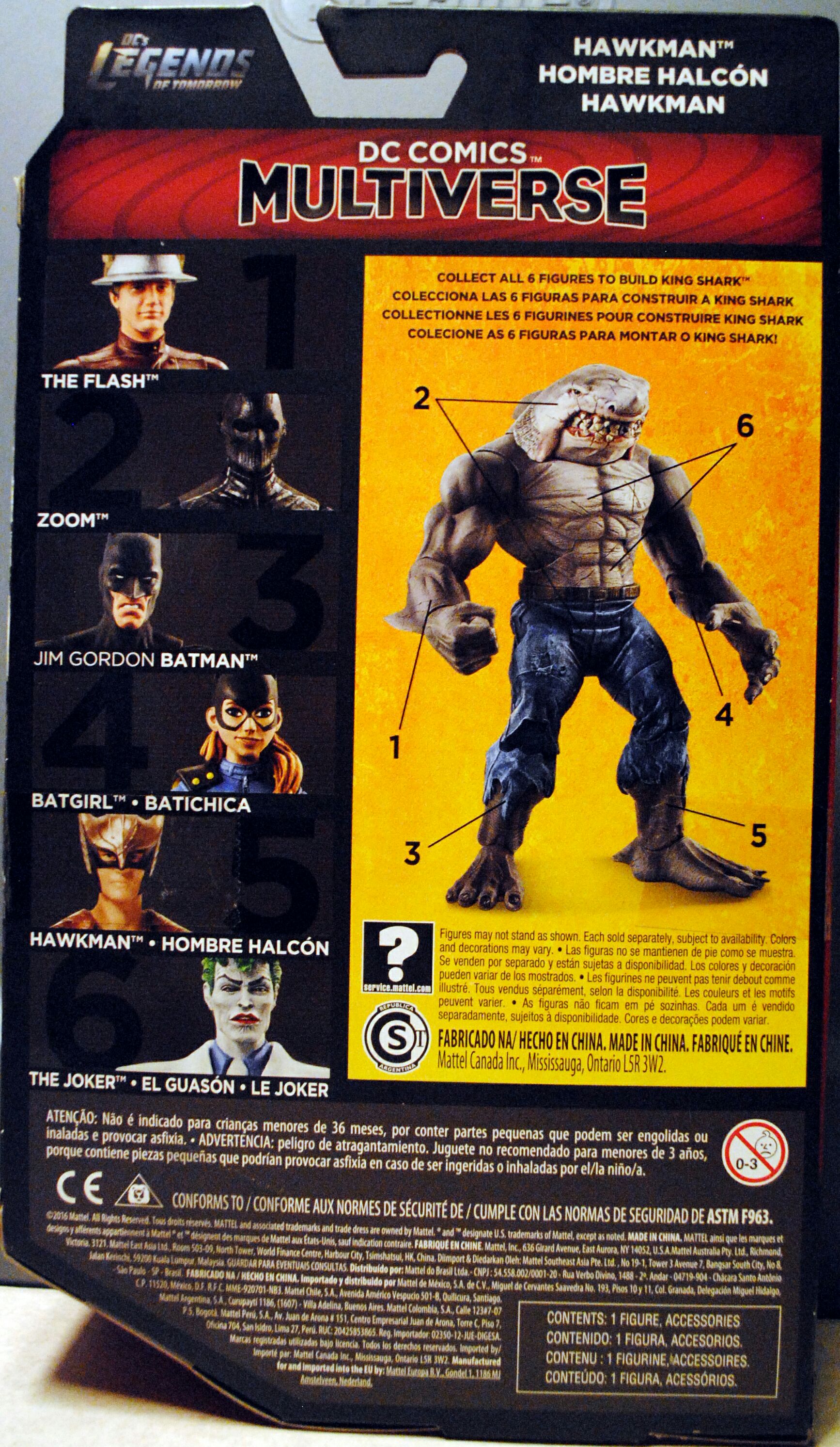 Legends of Tomorrow: Hawkman - Mattel - DC Comics (Dc Comics Multiverse) action figure collectible [Barcode 887961385212] - Main Image 2