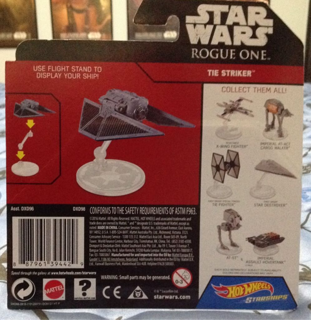 TIE Striker - Mattel (Hot Wheels Starships 2015- Now) action figure collectible [Barcode 887961394429] - Main Image 2