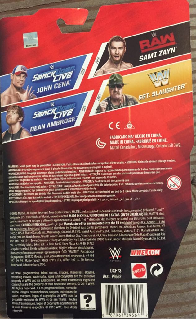 WWE: John Cena - Mattel (WWE Basic Series #69) action figure collectible [Barcode 887961395617] - Main Image 2