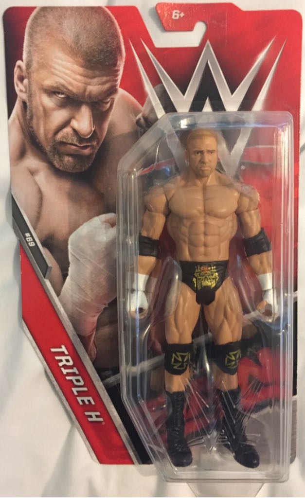 WWE Mattel Basic Series 69 Triple H - Mattel action figure collectible [Barcode 887961395754] - Main Image 1
