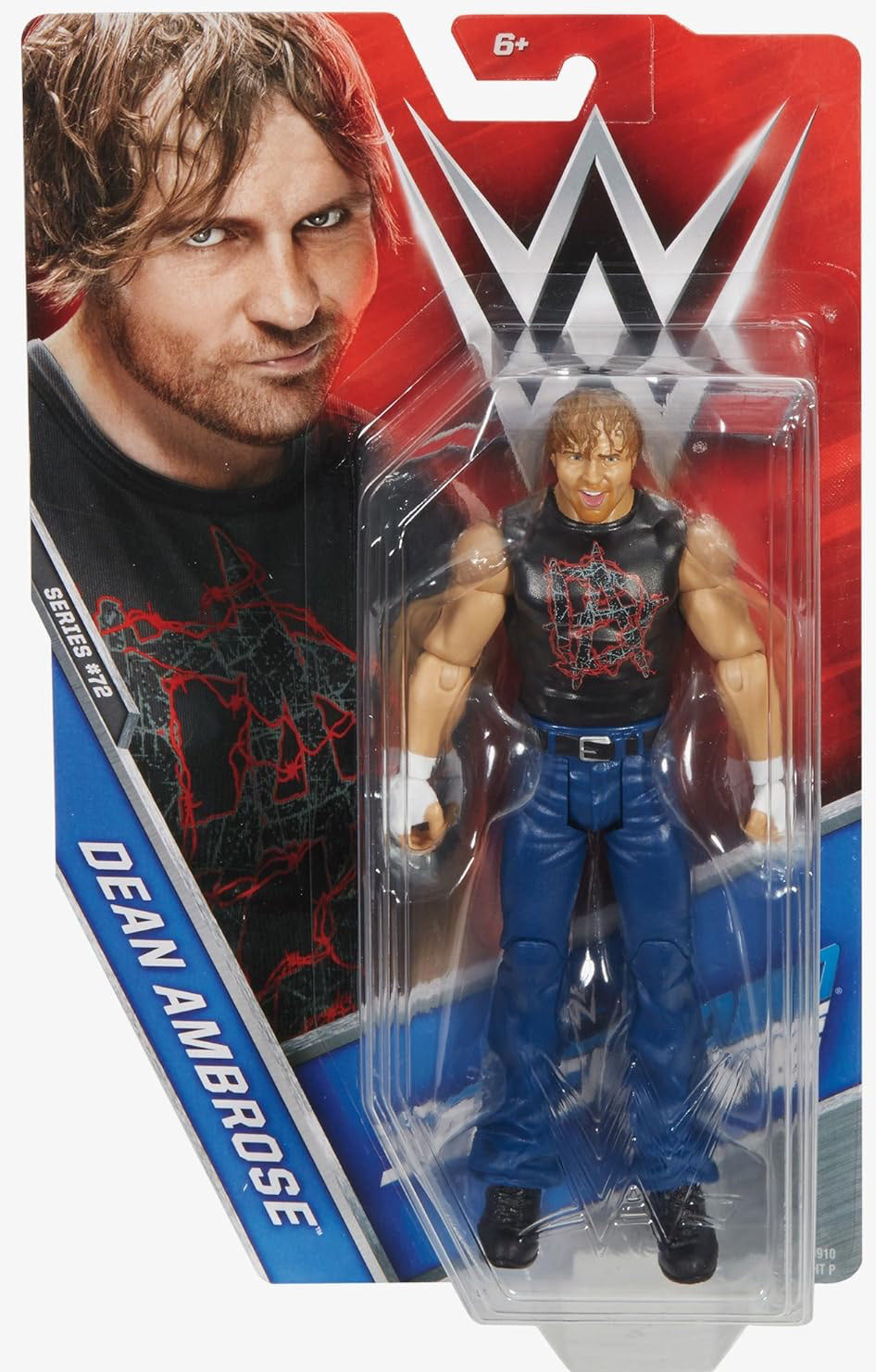 WWE: Dean Ambrose - Mattel (WWE Basic Series #72) action figure collectible [Barcode 887961396317] - Main Image 2