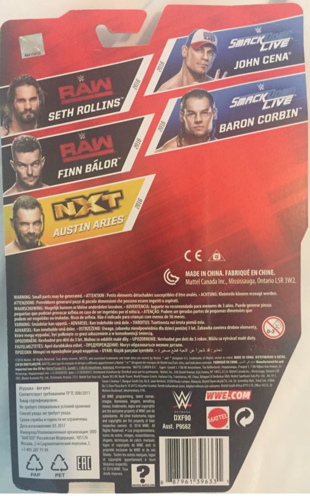 WWE Mattel Basic Series 71 Baron Corbin - Mattel action figure collectible [Barcode 887961396331] - Main Image 2