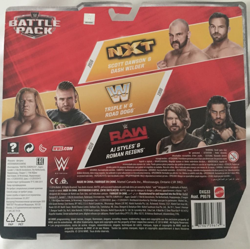 Triple H & Road Dogg - Mattel (Wwe Wrestling) action figure collectible [Barcode 887961396744] - Main Image 2