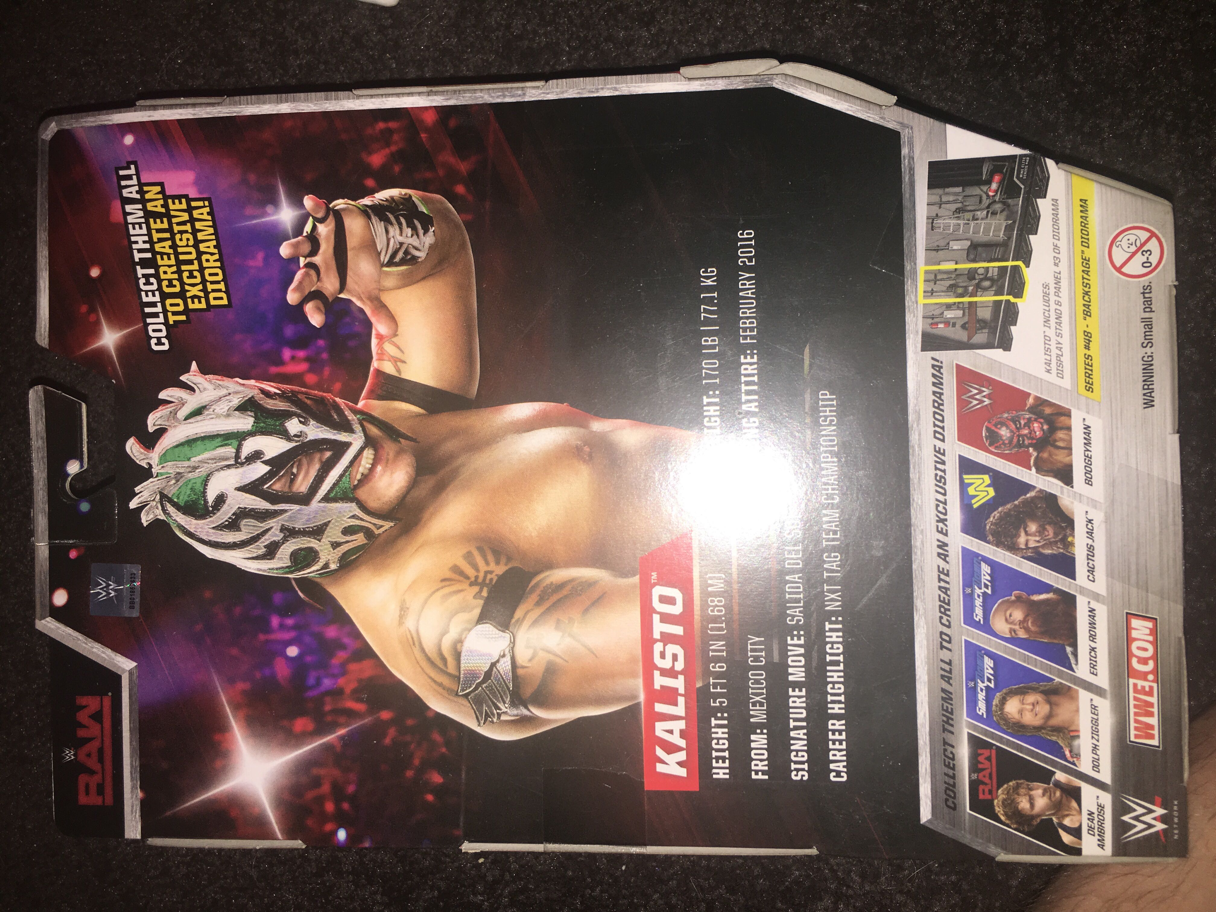 Kalisto  - Mattel (WWE Elite 48) action figure collectible [Barcode 887961397536] - Main Image 2