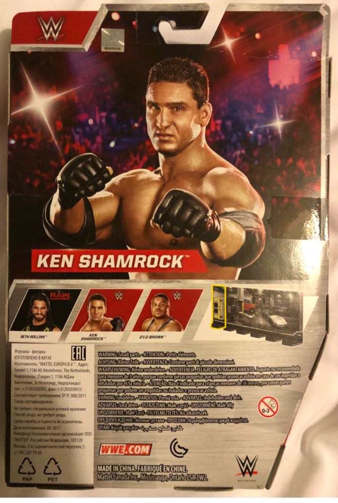 KEN SHAMROCK - WWE ELITE 52 - Mattel (Attire Date: May 11, 1997 @ WWF In Your House: A Cold Day in Hell) action figure collectible [Barcode 887961397666] - Main Image 2